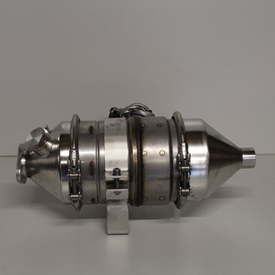 Image de Filtre en métal fritté SMF-AR 1.2m² axial-axial 12 Volt jusqu'à 20kW ECU. Comprend: 1 tube jaugeur EFS (Venturi) 55/60mm et 1 bride au choix 40/50mm, joint incl.