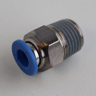 Bild von Steckanschluss 6mm gerade zu Abscheider 1/4", 