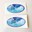 Bild von Servicekleber clean-life oval, blau 167 x 89 mm 