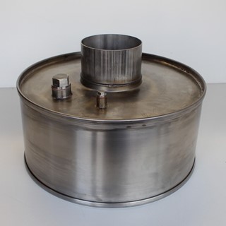 Bild von D-9163 Eingang Axial 15", Anschlussrohr AD 129mm, ID 125mm