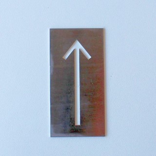 Bild von Schild "Pfeil" Laserteil (Zuschnitt) mit Aufschrift