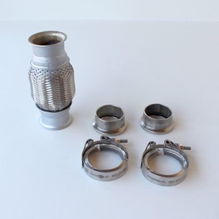 Bild von Kompensator-Kit 51 x 100mm komplett; länge 215mm, Anschweisstück M=AD49mm x ID45mm