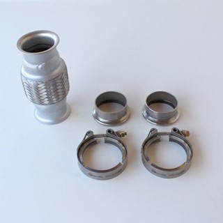 Bild von Kompensator-Kit 57 x 100mm komplett; länge 210mm, Anschweisstück M=AD60.3mm x ID57mm