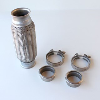 Bild von Kompensator-Kit 65 x 200mm komplett; länge 315mm, Anschweisstück M=AD60.3mm x ID57mm