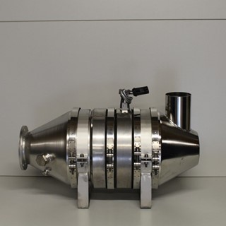 Bild von SMF-AR System 5.4 m² axial-radial 24 Volt mit ECU-Steuerung. Der Einkaufspreis beinhaltet ein Messrohr (Venturi) 100mm und eine Anschlussflansch nach Wahl, 80/100/130 mm inkl. Dichtung.