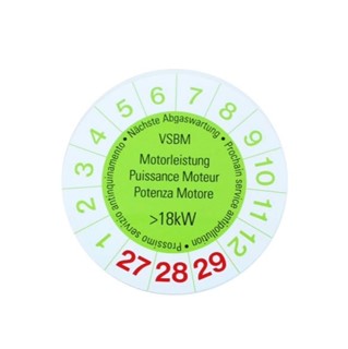 Bild von VSBM Abgastest - Kleber >18 kW, Nettopreis!