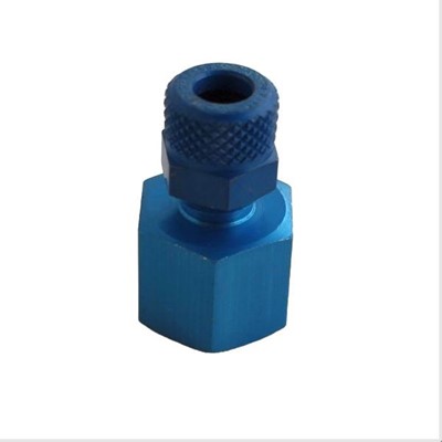 Bild von Anschlussnippel blau zu Manometer