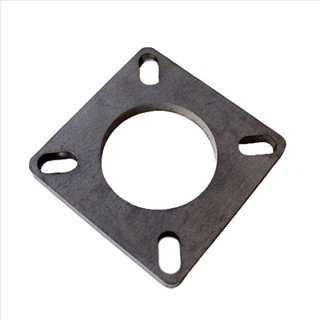 Bild von Flansch 4-eckig universal ø50mm, Lochabstand-Schlitzloch M8 (82x82x8mm)