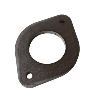 Bild von Flansch oval ø60mm zu EK80/KM0, Lochabstand 110mm M8 (B144xH110mm)