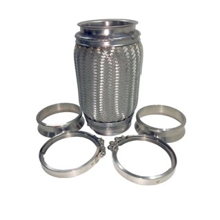 Bild von Kompensator 128 x 200mm komplett; länge 320mm, Anschweisstück M=AD129mm x ID125mm