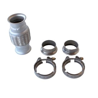 Bild von Kompensator-Kit 57 x 100mm komplett; länge 210mm, Anschweisstück M=AD60.3mm x ID57mm