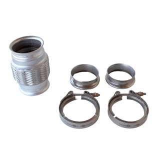 Bild von Kompensator-Kit 77 x 100mm komplett; länge 195mm, Anschweisstück M=AD80mm x ID76mm