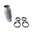 Bild von Kompensator-Kit 77 x 200mm komplett; länge 315mm, Anschweisstück M=AD80mm x ID76mm
