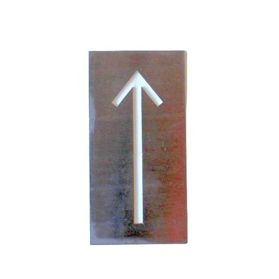 Bild von Schild "Pfeil" Laserteil (Zuschnitt) mit Aufschrift