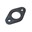Bild von Flansch oval  Iseki 4365 ø42mm, Lochabstand 82 mm M8 (B118xH70mm)